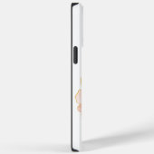 Monogrammed iPhone 14 Pro Max coque floral (Verso / Droite)