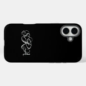 Monogrammed iPhone 16 Plus Hoesje (Achterkant (horizontaal))