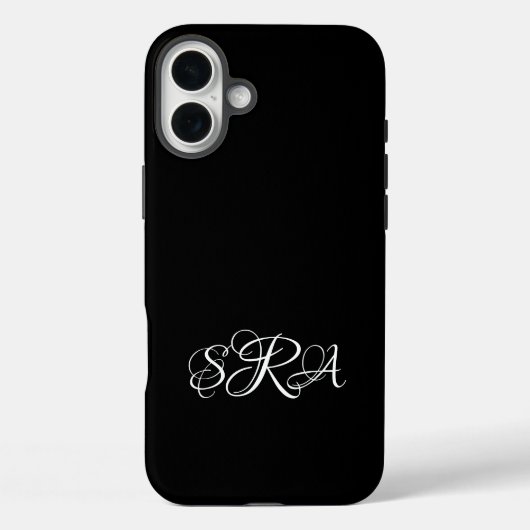 Monogrammed iPhone 16 Plus Hoesje (Achterkant)