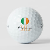 Monogrammed Irish Flag & Ireland Golf Balls Golfballen (Voorkant)