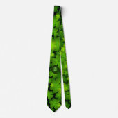 Monogrammed Irish Shamrock Dubbelzijdig Stropdas (Voorkant)