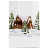 Monogrammed kerstcadeau medium cadeauzakje (Achterkant)