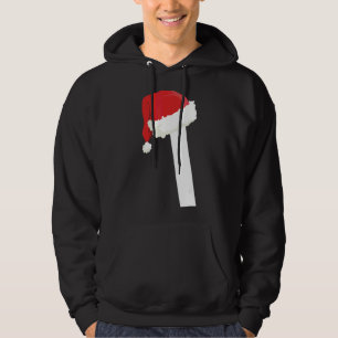Monogrammed Kerstmis voor gezinnen Letter I Hoodie