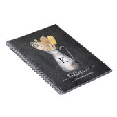 Monogrammed keukengerei kruik recept notitieboek (Rechterzijde)