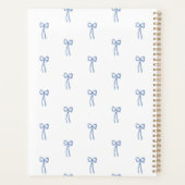 Monogrammed kleine boog blauwe planner (Achterkant)