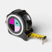 Monogrammed Kleurenblok Modern Abstract Koel Rolmaat (Hoek)