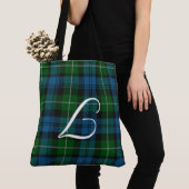 Monogrammed Lamont Tartan Plaid Canvas tas (Dichtbij)