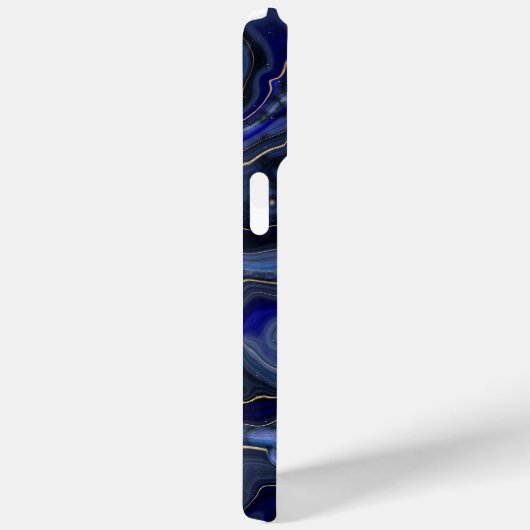 Monogrammed Lapis Lazuli Case-Mate iPhone Case (Achterkant / Rechts)