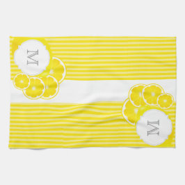 Monogrammed Lemons voor limonade Theedoek