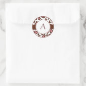 Monogrammed Leopard Print Stickers (Tas)