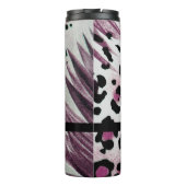 Monogrammed Leopard Print Thermosbeker (Achterkant)