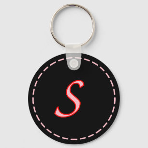 Monogrammed Letter S Sleutelhanger