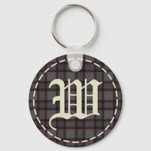 Monogrammed Letter W Sleutelhanger