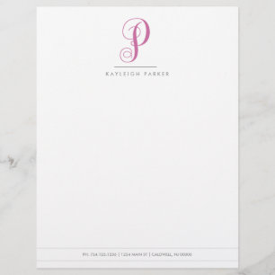 Monogrammed Letterhead Monogramwinkel