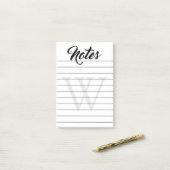 Monogrammed Lined Notes (Op bureau)
