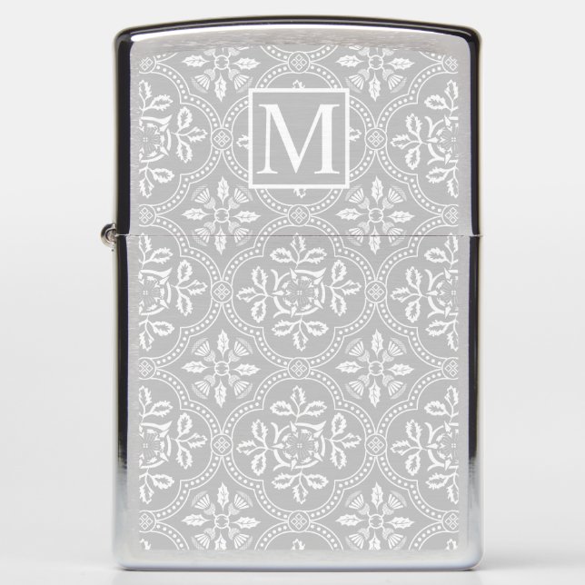 Monogrammed LRSF Thistle Damask (Voorkant)