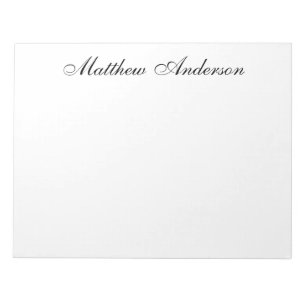 Monogrammed Manuscript Notitieblok