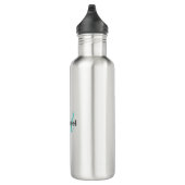 Monogrammed minimalist Plain Modern Waterfles (Rechts)