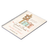 MONOGRAMMED MIST AAN MEVROUW. REISTHEMD GUEST BOEK NOTITIEBOEK (Linkerzijde)