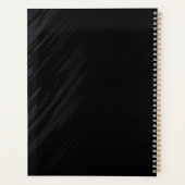 Monogrammed Modern custom Silver Glitter Business Planner (Achterkant)