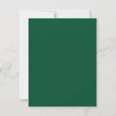 Monogrammed Modern Green Professional  Bedankkaart (Achterkant)