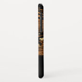 Monogrammed Modern Koperen Script Case-Mate iPhone Case (Achterkant/links)