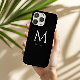 Monogrammed Modern Minimal iPhone 16 Pro Max Hoesje