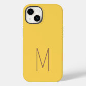 Monogrammed Modern Plain Initiaal Case-Mate iPhone Case (Achterkant)