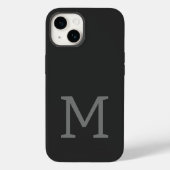 Monogrammed Modern Plain Initiaal Case-Mate iPhone Case (Achterkant)