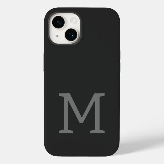 Monogrammed Modern Plain Initiaal Case-Mate iPhone Case (Achterkant)
