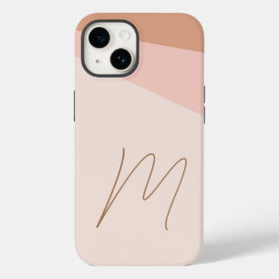 Monogrammed Modern Plain Initiaal Script Case-Mate iPhone 14 Hoesje