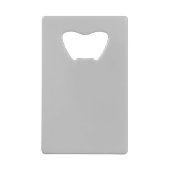 Monogrammed Moderne Handschrifsnaam Initialen Kredietkaart Flessenopener (Achterkant)