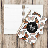 Monogrammed moderne Monarch Butterfly