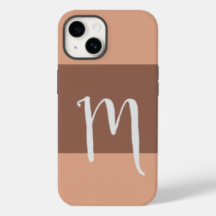 Monogrammed Moderne platte Initialen pasta Case-Mate iPhone 14 Hoesje