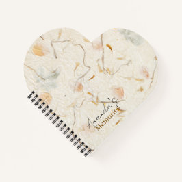 Monogrammed moerbeipapier Mooie herinneringen Notitieboek