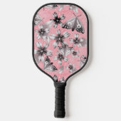 Monogrammed Moth Meadow Pink Pickleball Paddle (Achterkant)