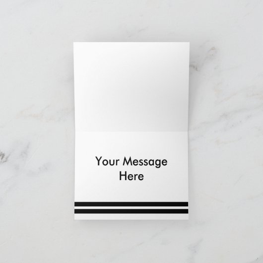 Monogrammed Multipurpose Professional Note Kaart (Binnen)