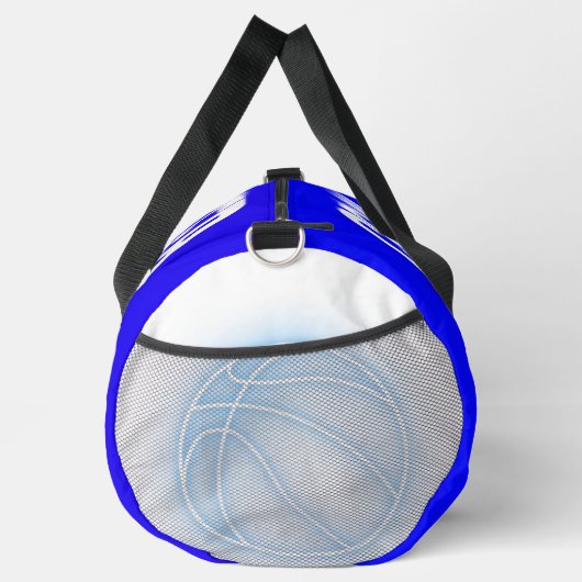 Monogrammed Naam & Positie in Blauw/Wit | plunje Plunjezak (Rechts)