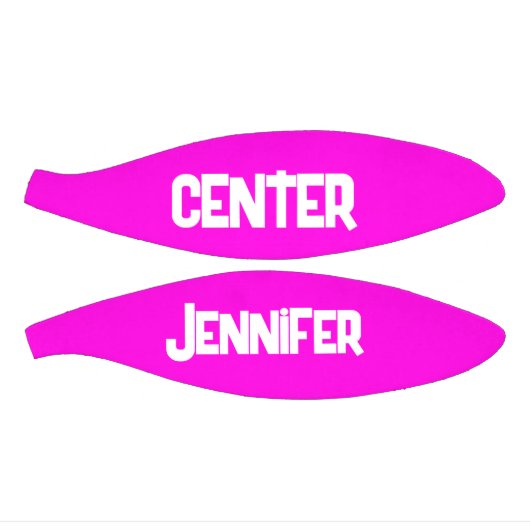 Monogrammed Naam & Positie in Roze/Wit | Basketbal (Panelen)