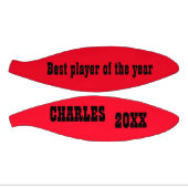 Monogrammed Naam & Tekst in Rood/Zwart | Basketbal (Panelen)