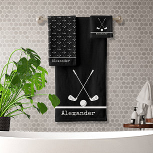 Monogrammed name golfing sports