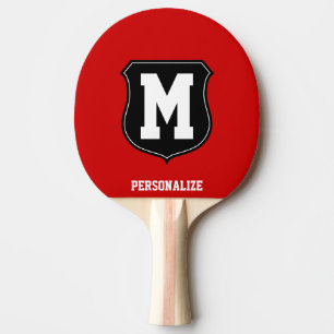 Monogrammed name ping pong paddle for table tennis tafeltennisbatje