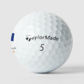 Monogrammed New Zealand Flag & NZ Golf Balls Golfballen (Logo)