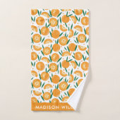 monogrammed, nom, (Serviette à main)