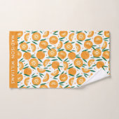 monogrammed, nom, (Serviette à main)