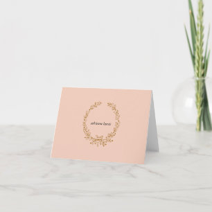 Monogrammed Note Kaart - Goud