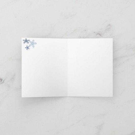 Monogrammed Note Kaart - letter B (Binnen)