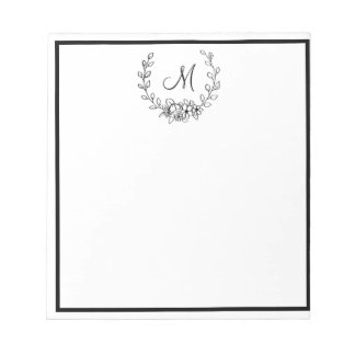 Monogrammed Note Pad Notitieblok
