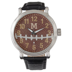 MONOGRAMMED of Jersey NUMMER Football Horloges
