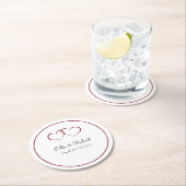 Monogrammed Onderzetters voor trouwpapier (Insitu)